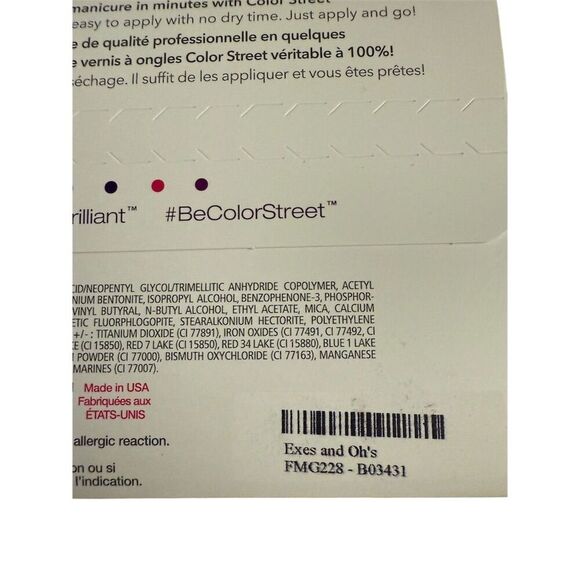 Color Street Nail Strips Exes and OHs Retired Multicolor - Picture 4 of 4